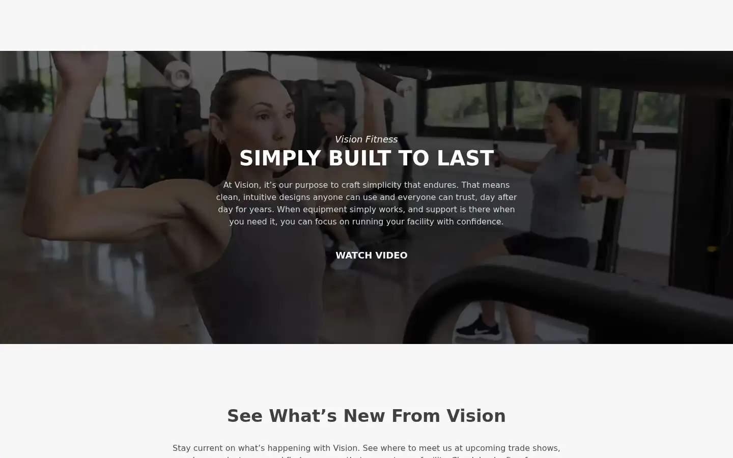 Screenshot of visionfitness.com