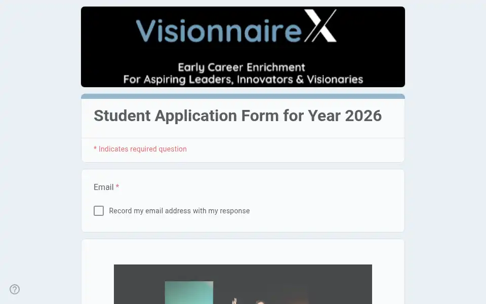 Screenshot of visionnairex.com