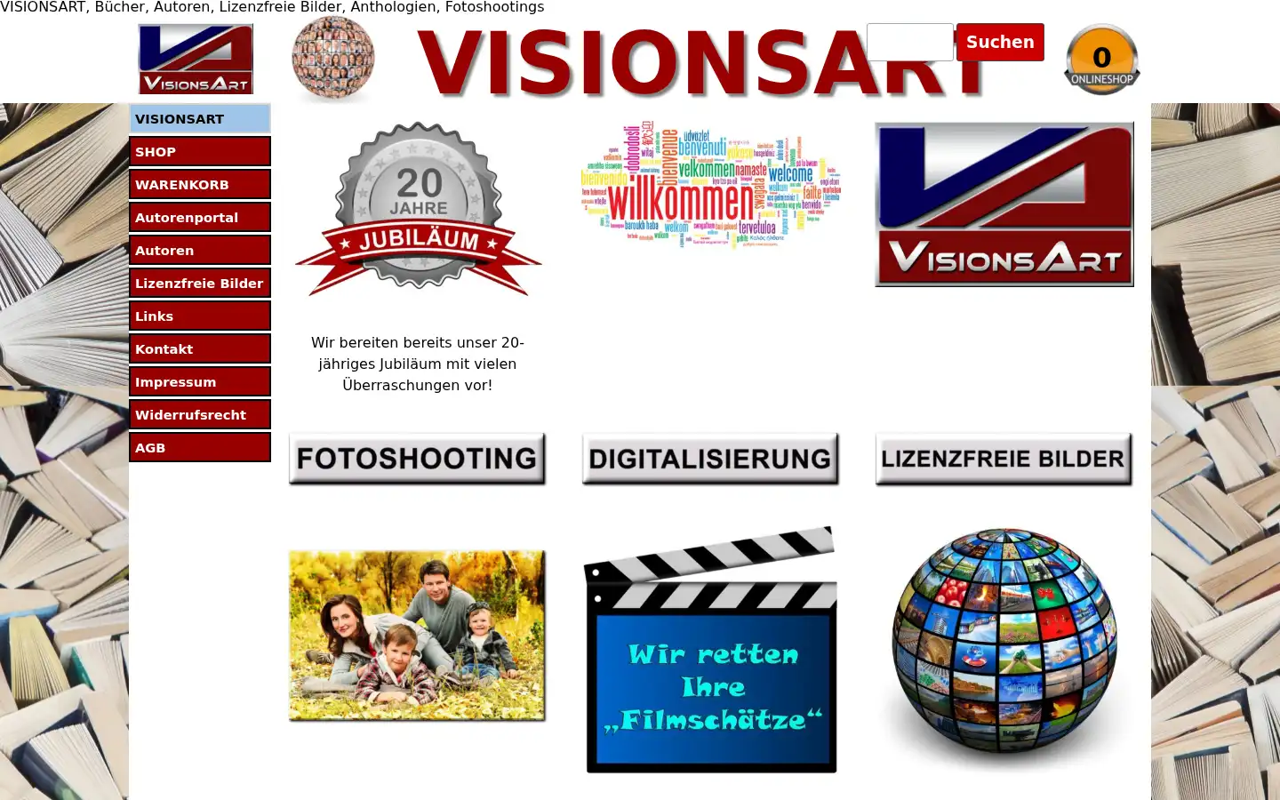 Screenshot of visionsart.de
