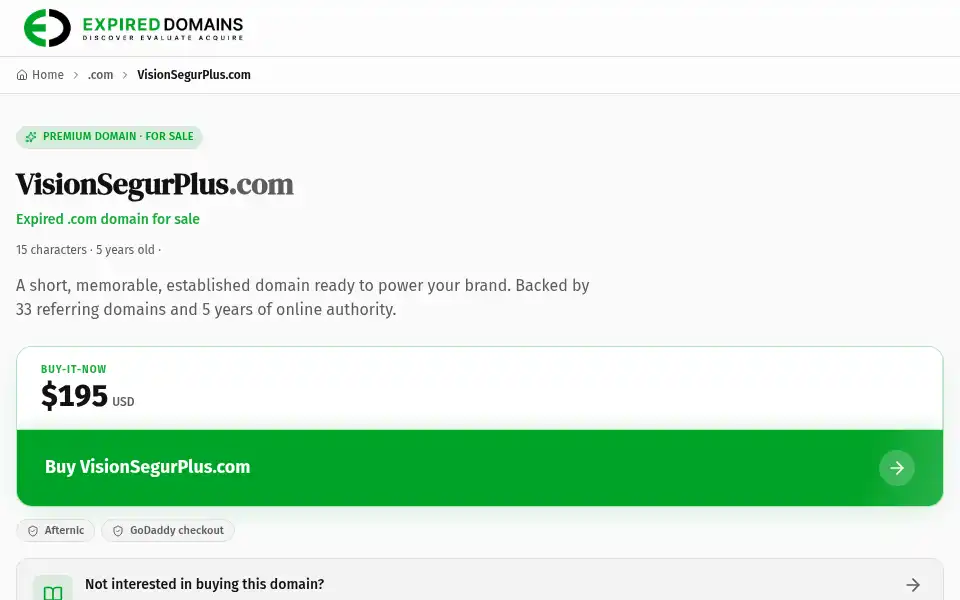 Screenshot of visionsegurplus.com