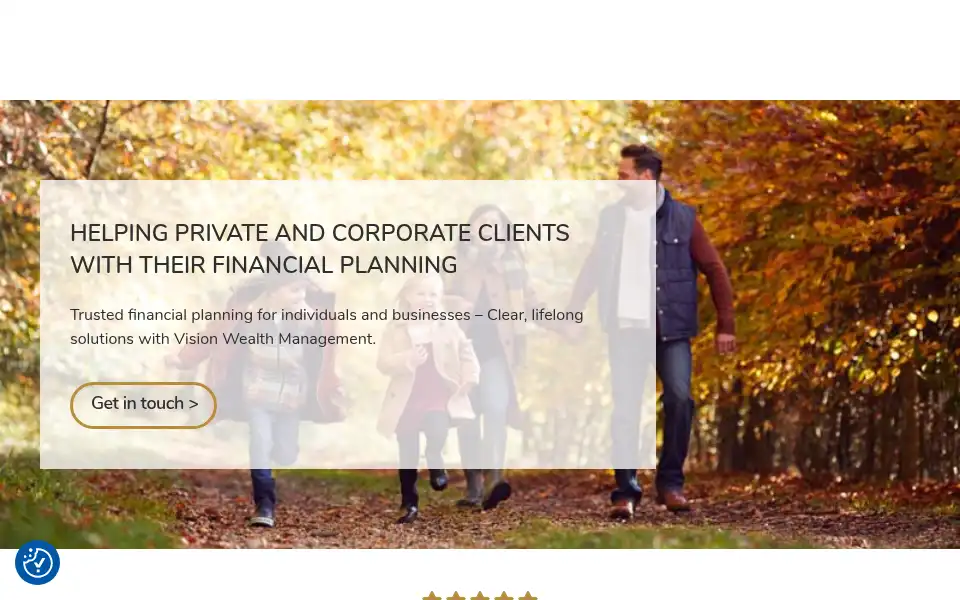Screenshot of visionwealthmanagement.co.uk