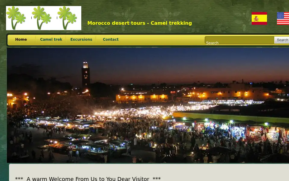 Screenshot of visit-ergchebbi-desert.com