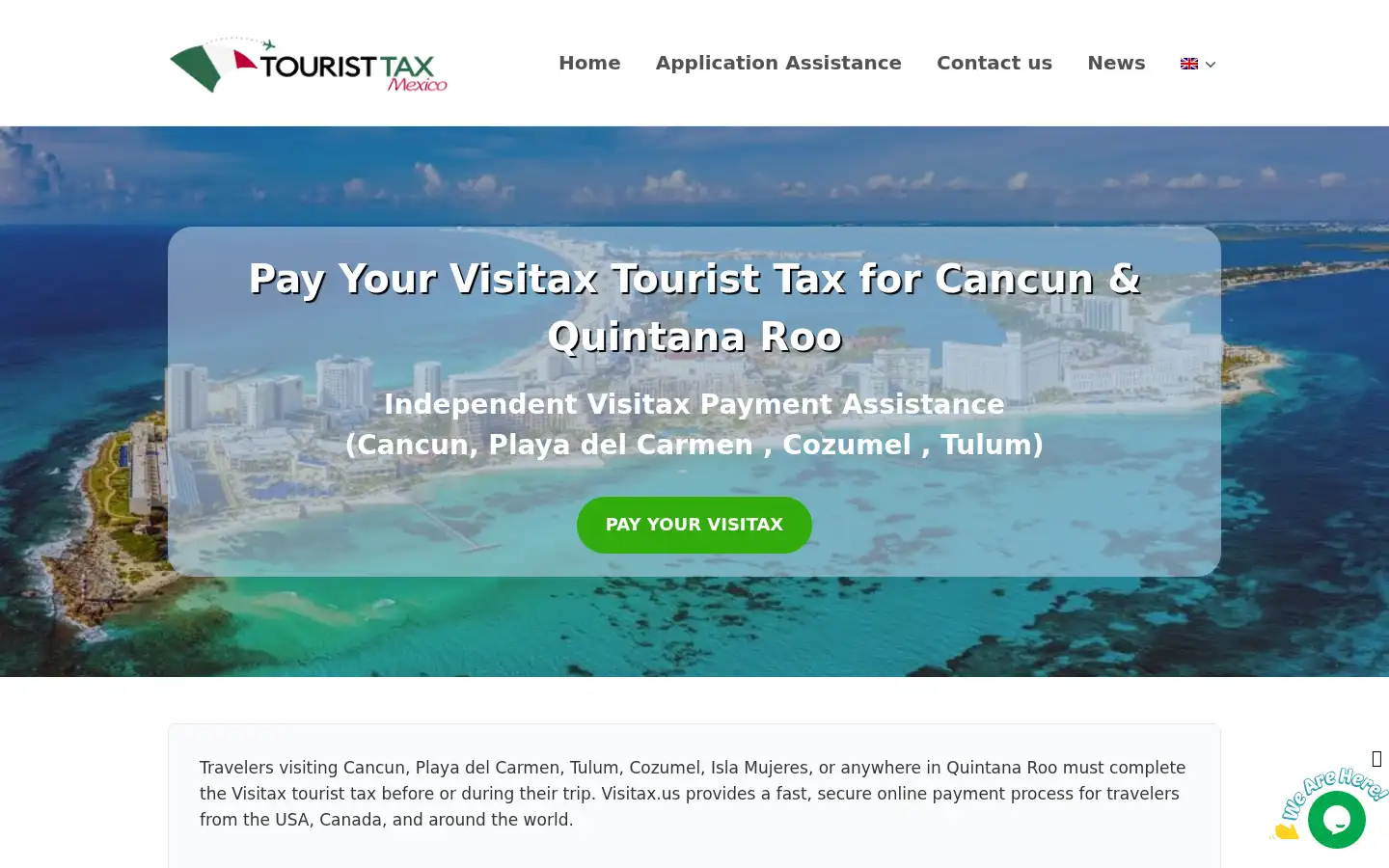 Screenshot of visitax.us