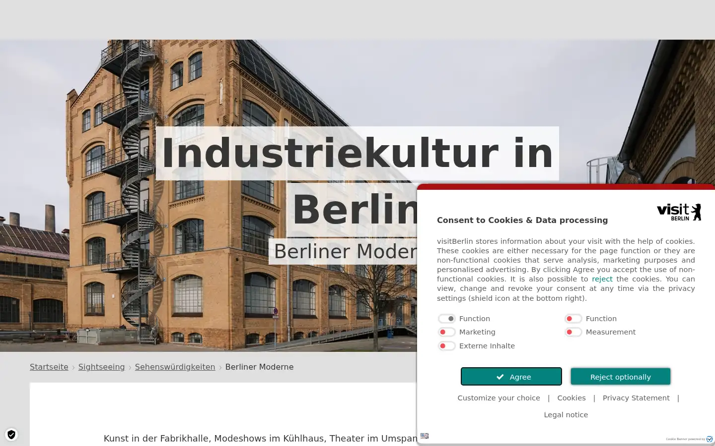 Screenshot of visitberlin.de