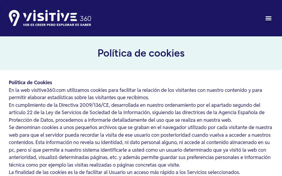 Screenshot of visitive360.com