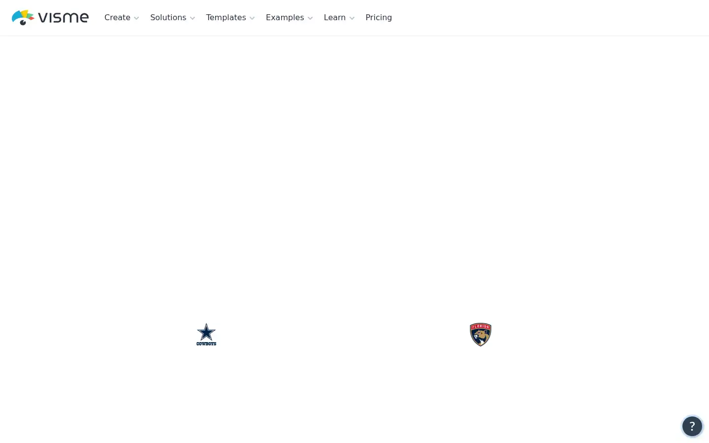 Screenshot of visme.co