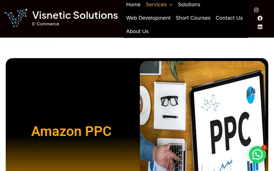 Screenshot of visneticsolutions.com