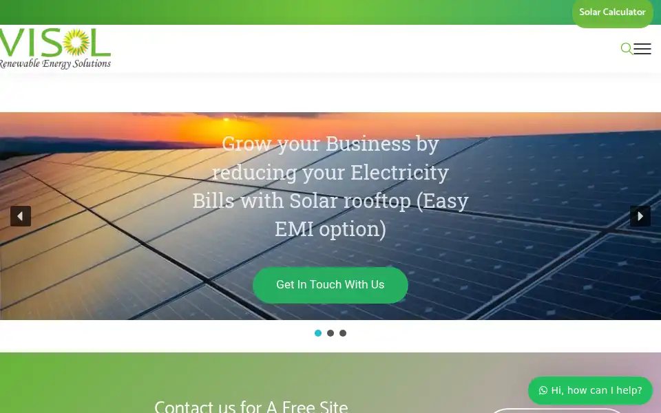 Screenshot of visolindia.com