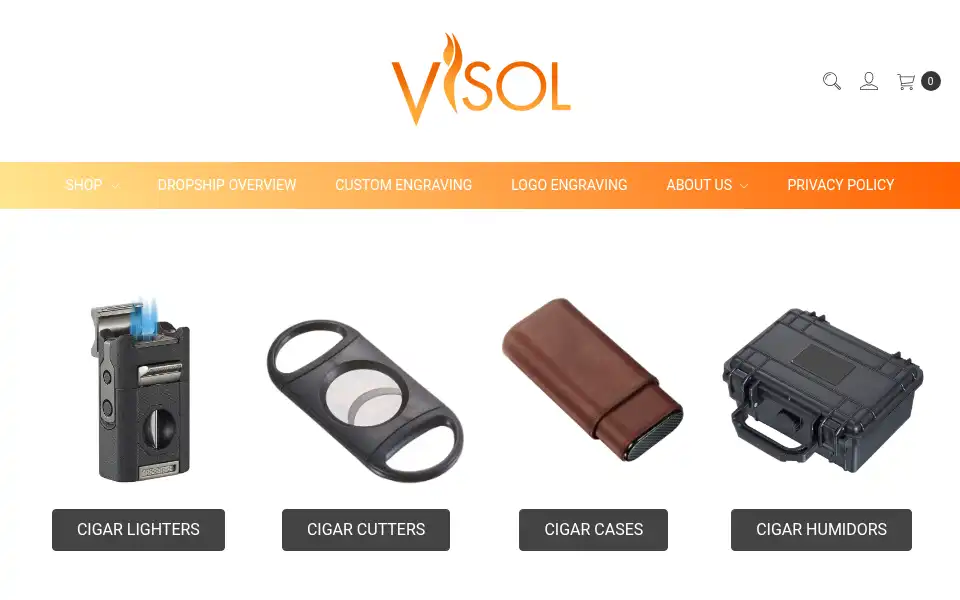 Screenshot of visolproducts.com