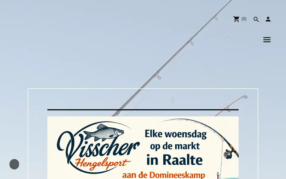 Screenshot of visscher-hengelsport.nl