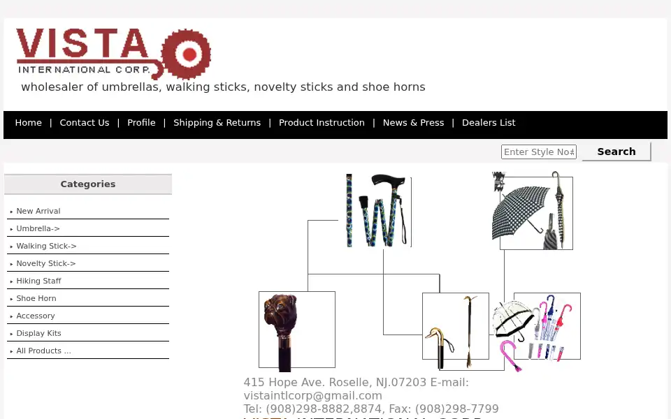 Screenshot of vistaintlcorp.com