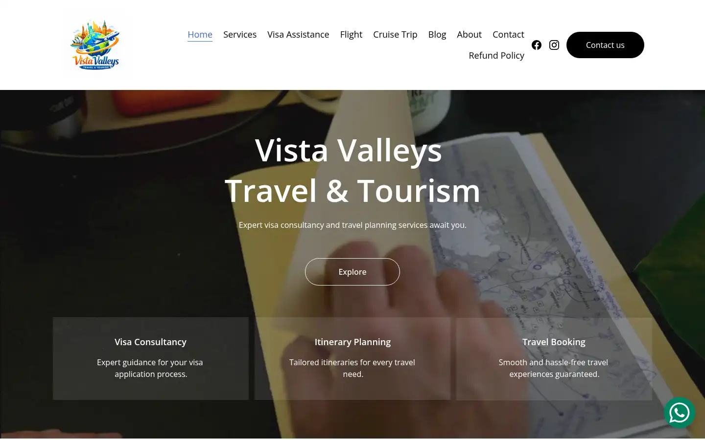 Screenshot of vistavalleystravelandtourism.co.uk