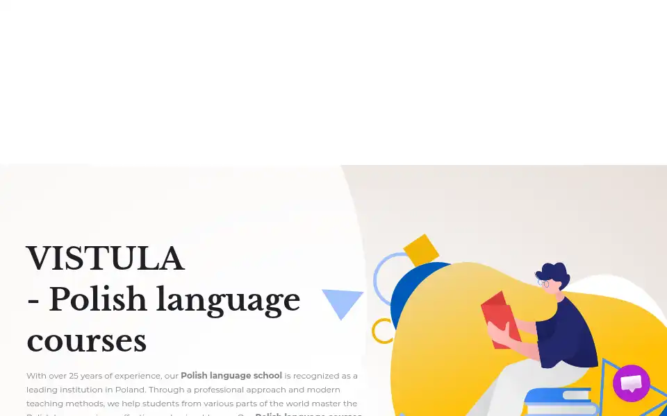 Screenshot of vistulapolishlanguage.pl