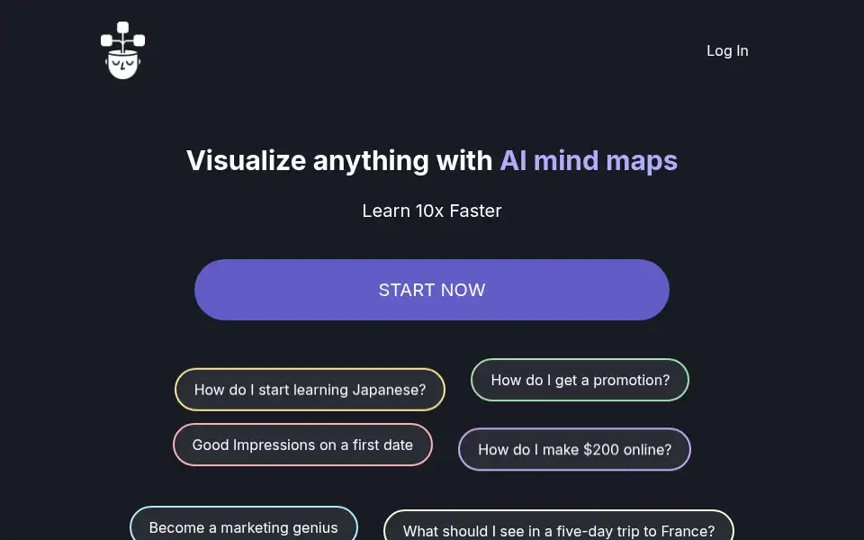 Screenshot of visualmind.app