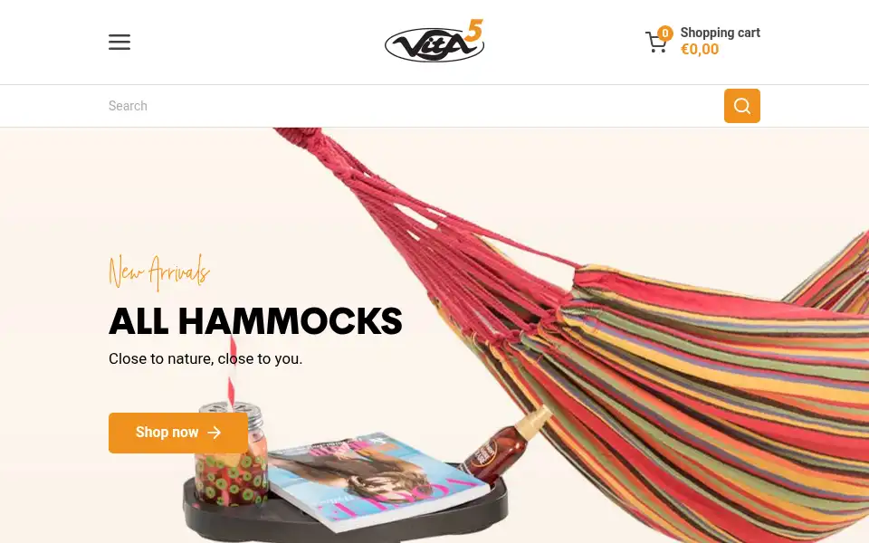 Screenshot of vita5.eu