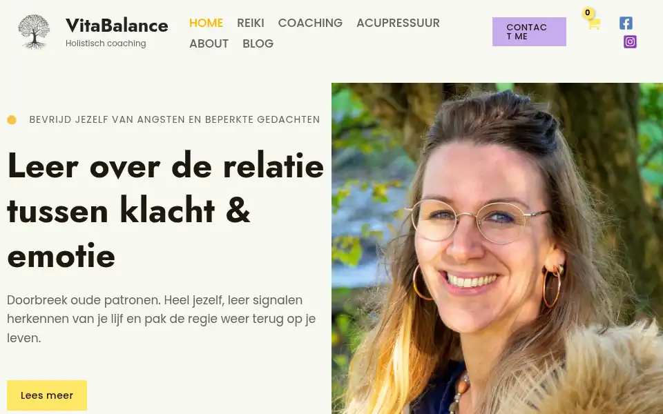 Screenshot of vitabalance.nl