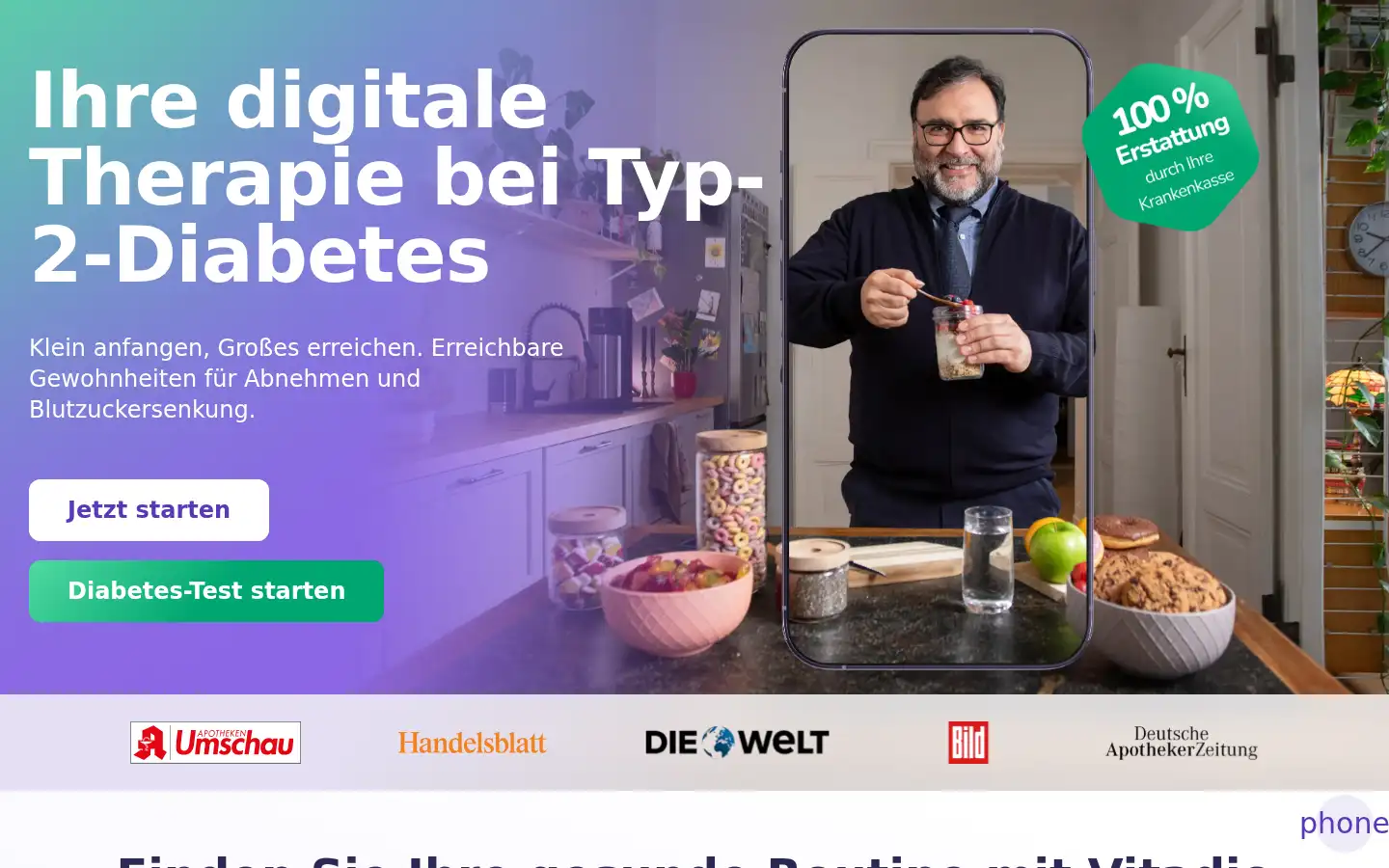 Screenshot of vitadio.de