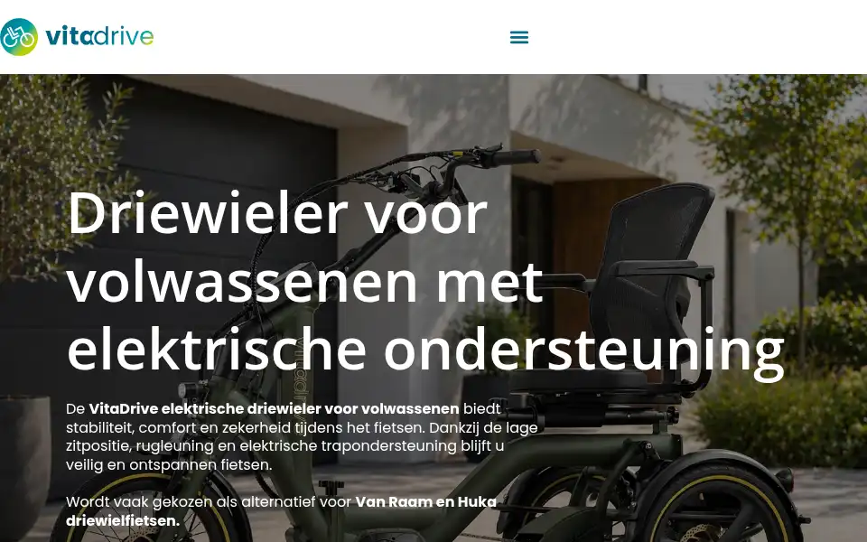 Screenshot of vitadrive.nl