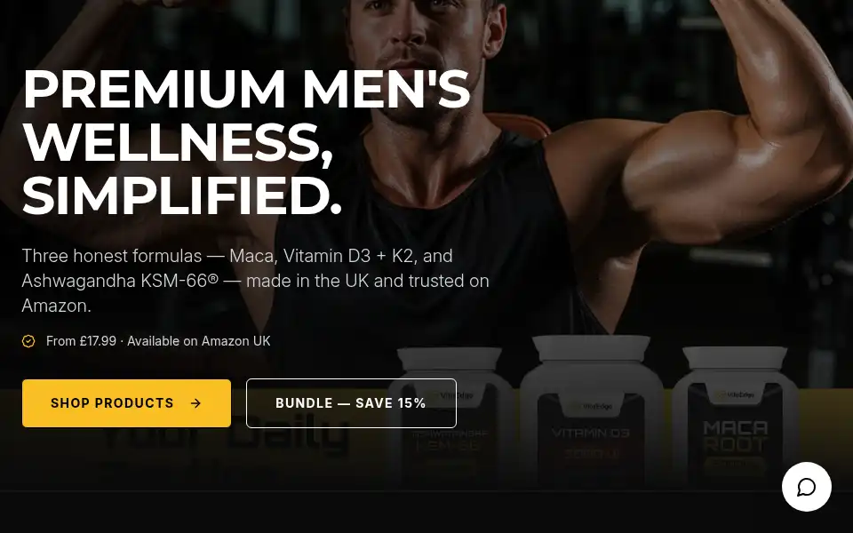 Screenshot of vitaedge.co.uk