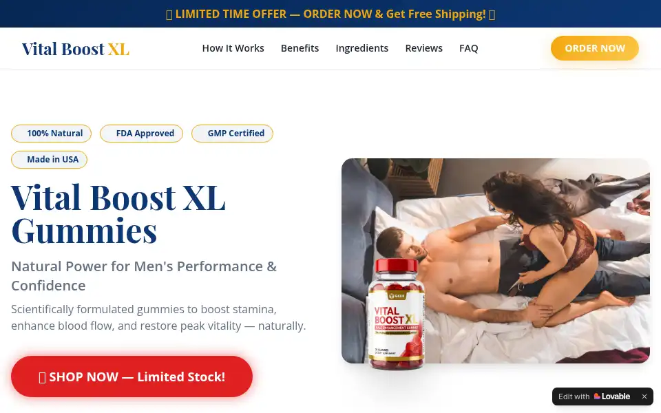 Screenshot of vital-boost-xl-gummies.lovable.app