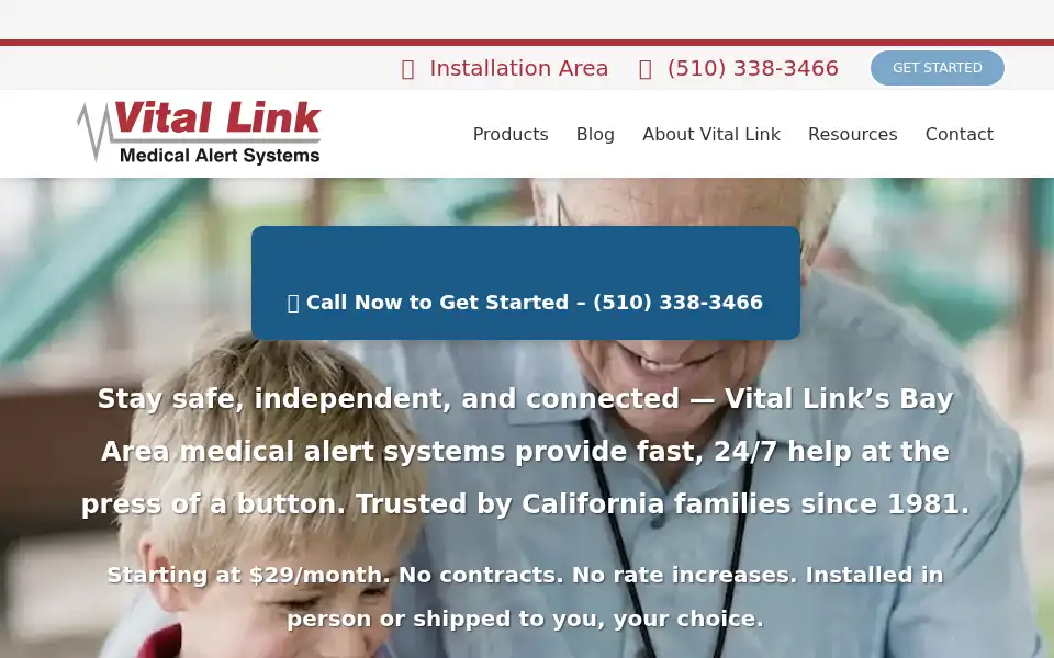 Screenshot of vital-link.com