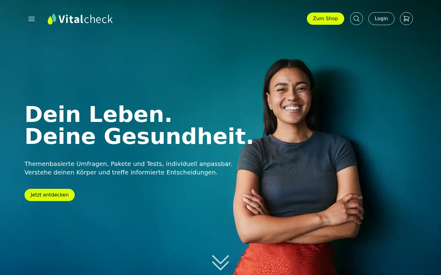 Screenshot of vitalcheck.ch