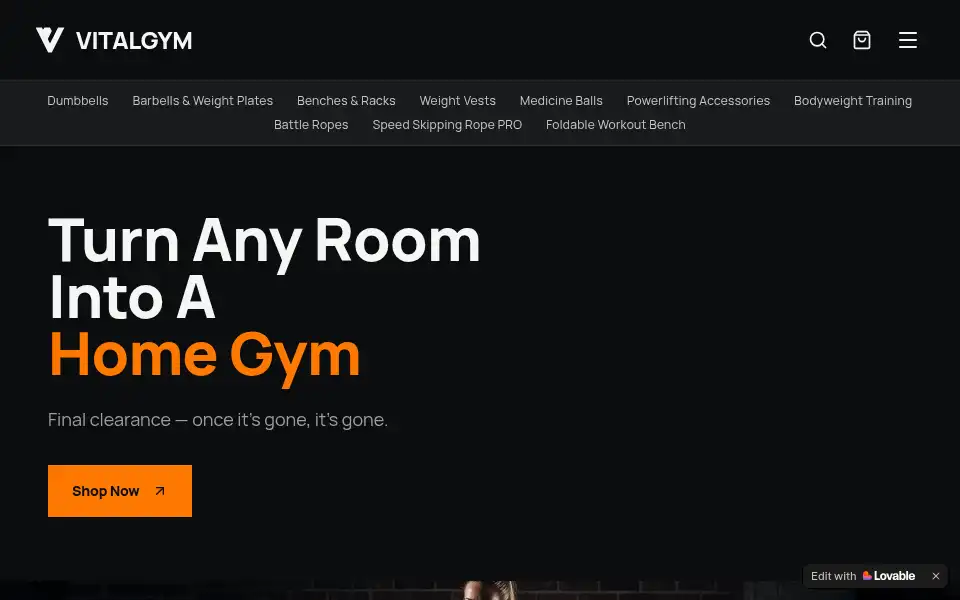 Screenshot of vitalgym.co