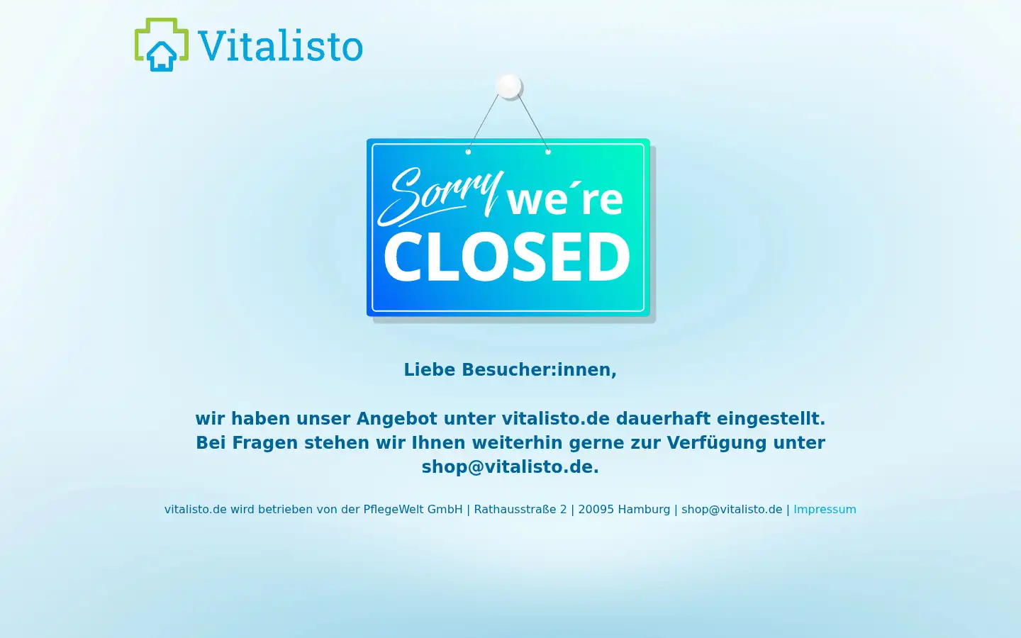 Screenshot of vitalisto.de