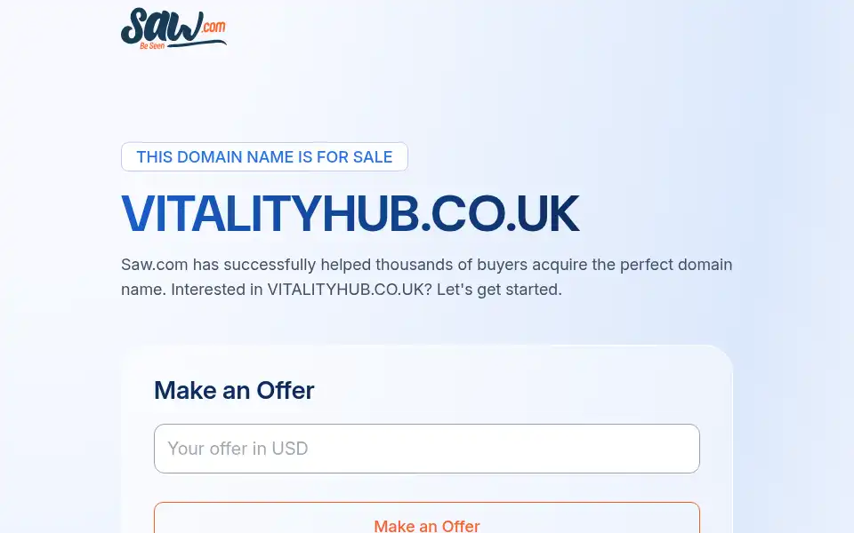 Screenshot of vitalityhub.co.uk