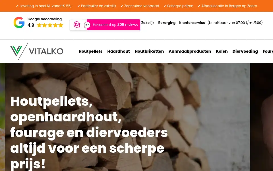 Screenshot of vitalko.nl