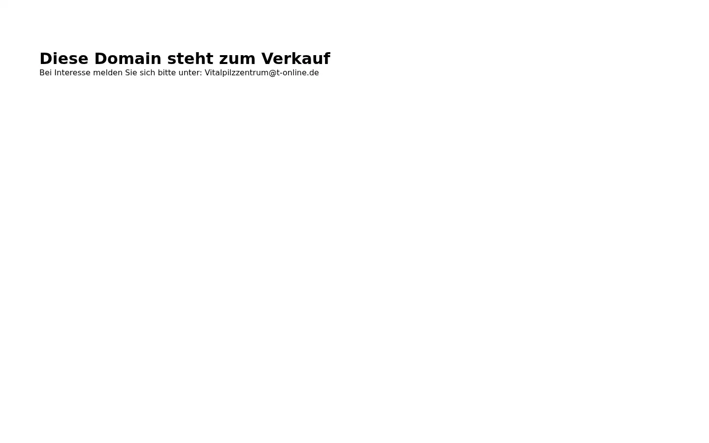 Screenshot of vitalpilzzentrum.de
