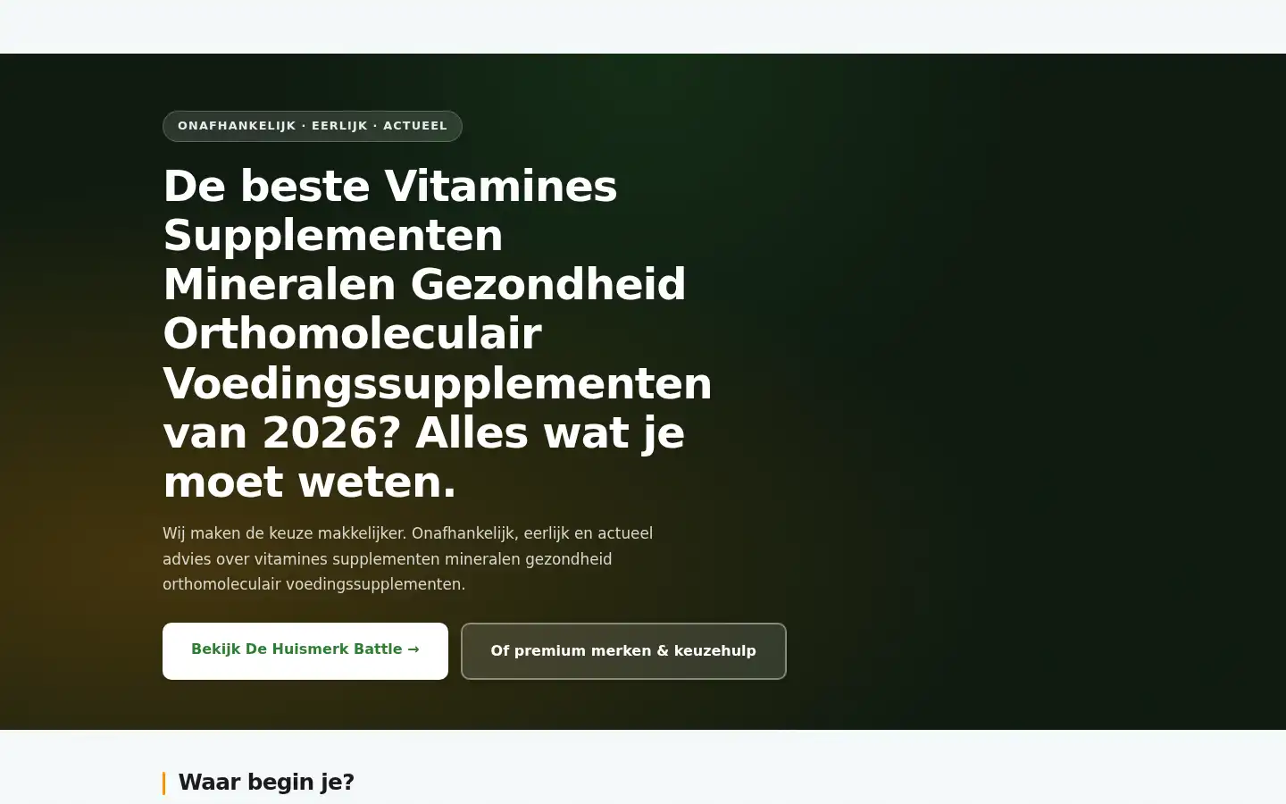 Screenshot of vitamineman.nl