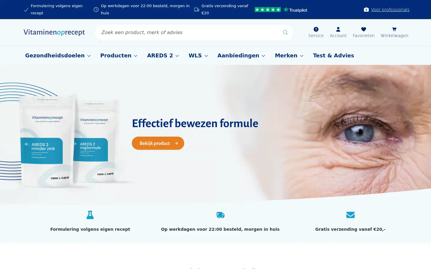 Screenshot of vitaminenoprecept.nl