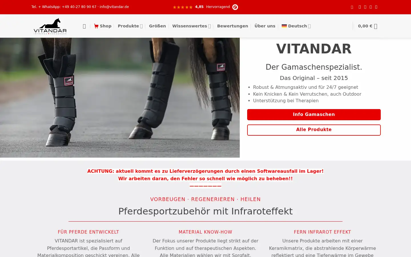 Screenshot of vitandar.de