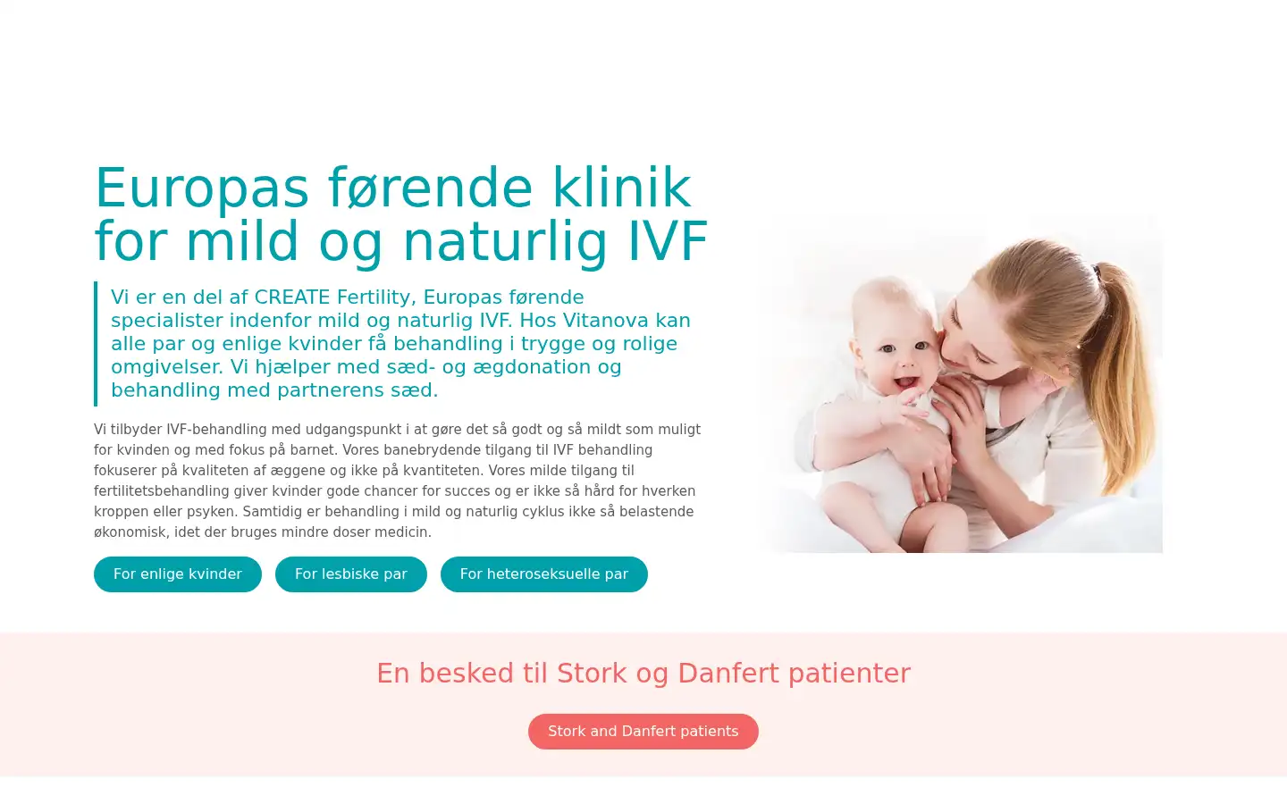Screenshot of vitanova.dk
