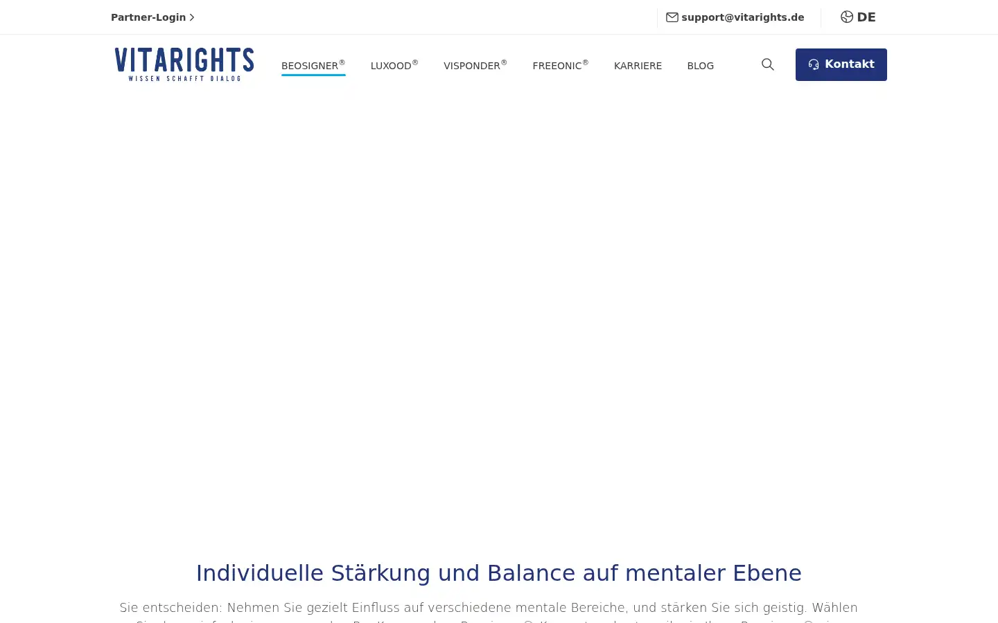 Screenshot of vitarights.de