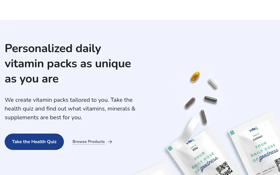 Screenshot of vitarx.co