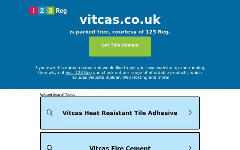 Screenshot of vitcas.co.uk