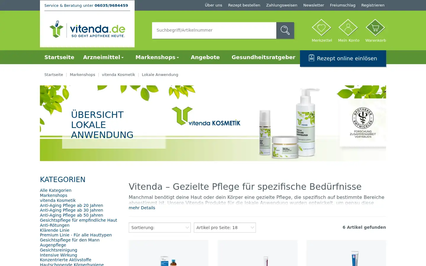 Screenshot of vitenda.de