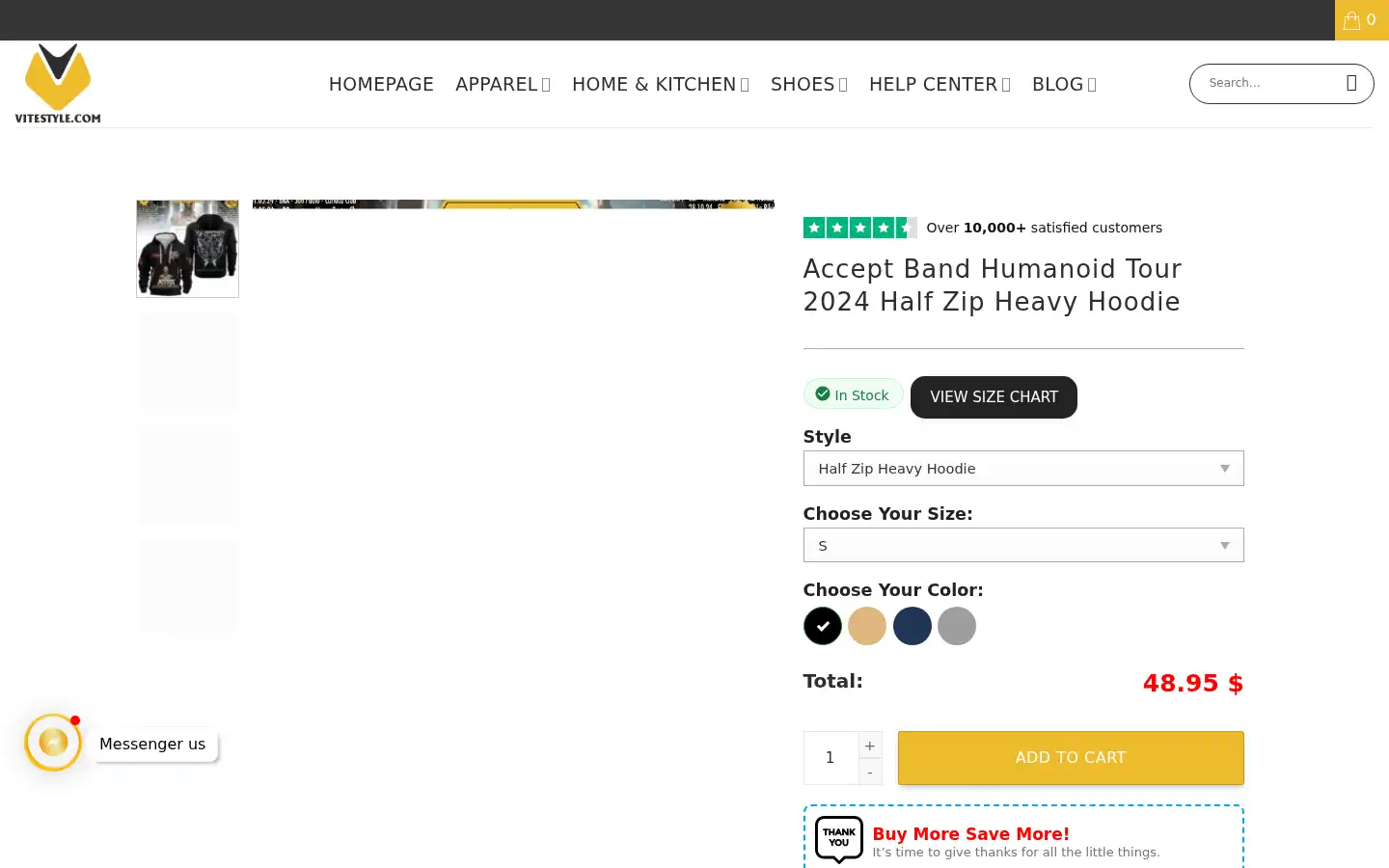 Screenshot of vitestyle.com