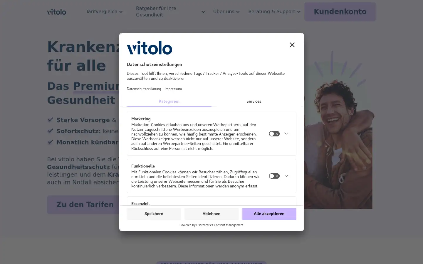 Screenshot of vitolo.de
