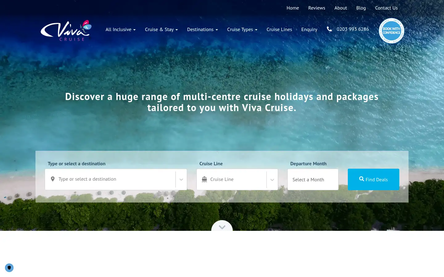 Screenshot of viva-cruise.co.uk