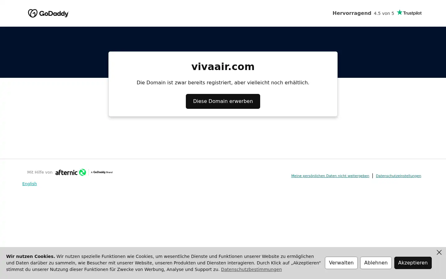 Screenshot of vivaair.com