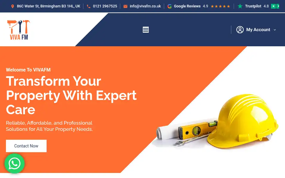 Screenshot of vivafm.co.uk