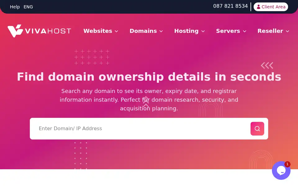 Screenshot of vivahost.co.za
