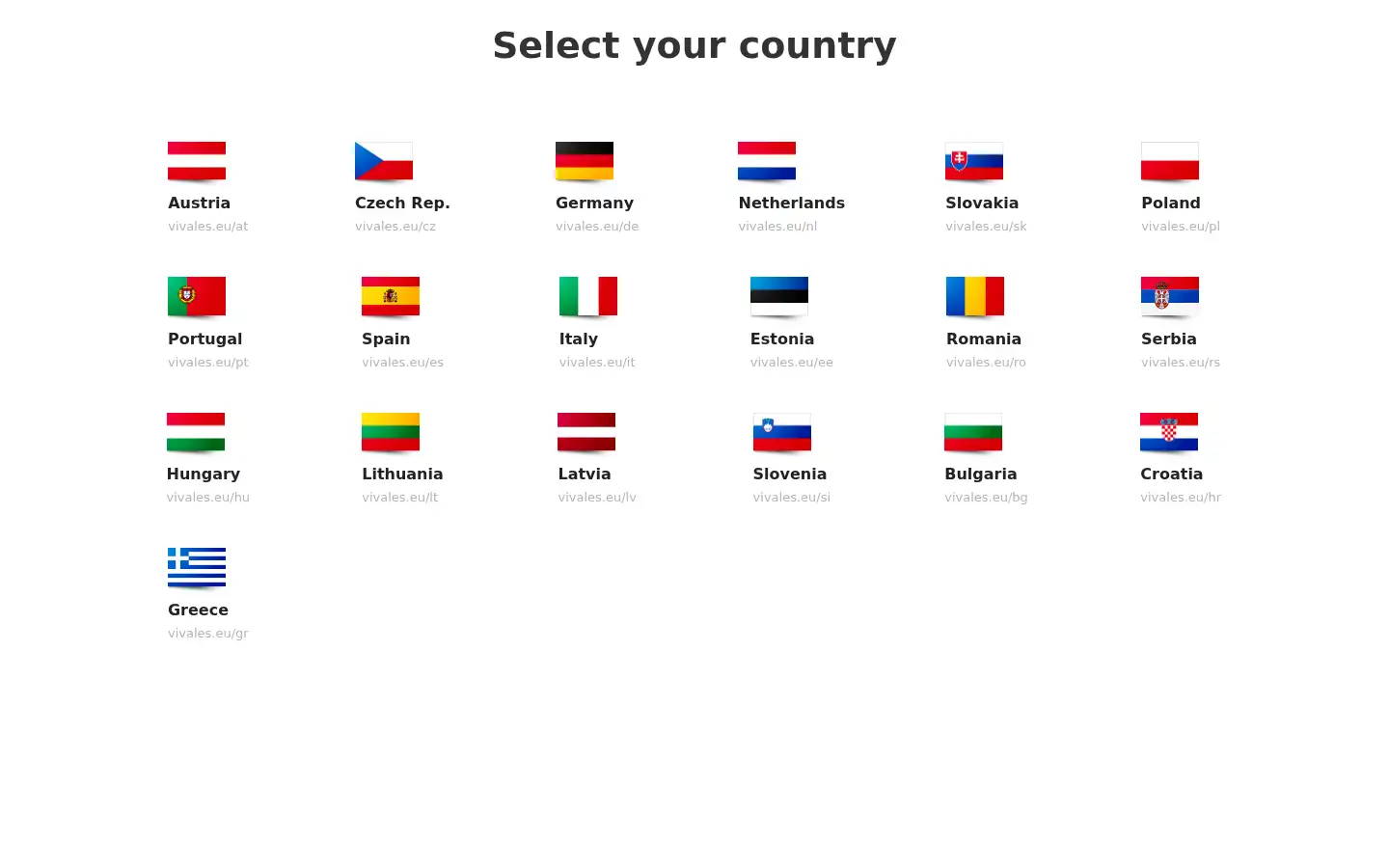 Screenshot of vivales.eu