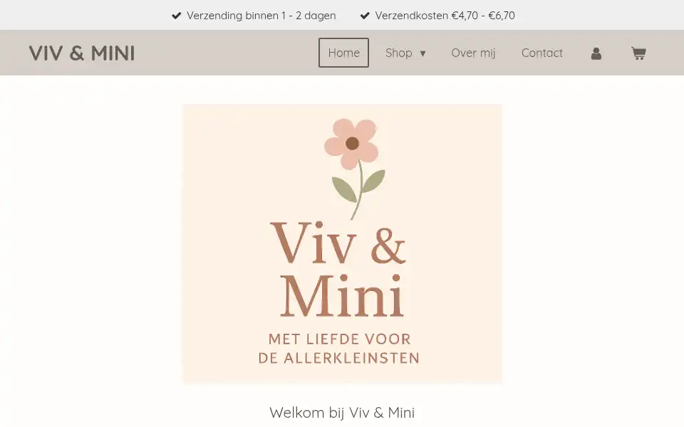 Screenshot of vivandmini.nl