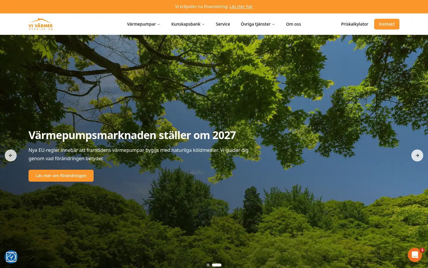 Screenshot of vivarmer.se