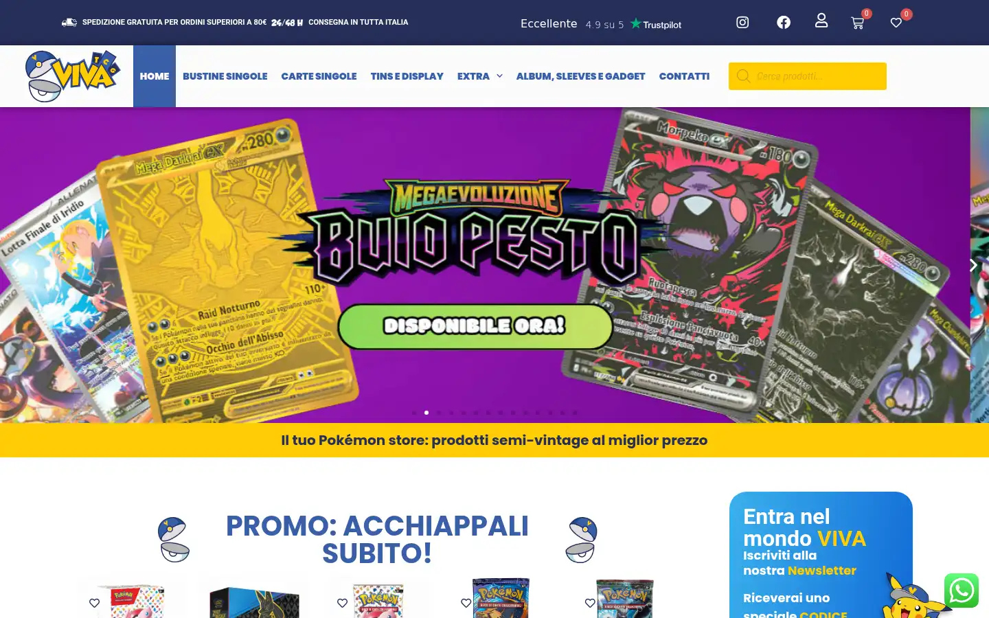 Screenshot of vivatcg.com