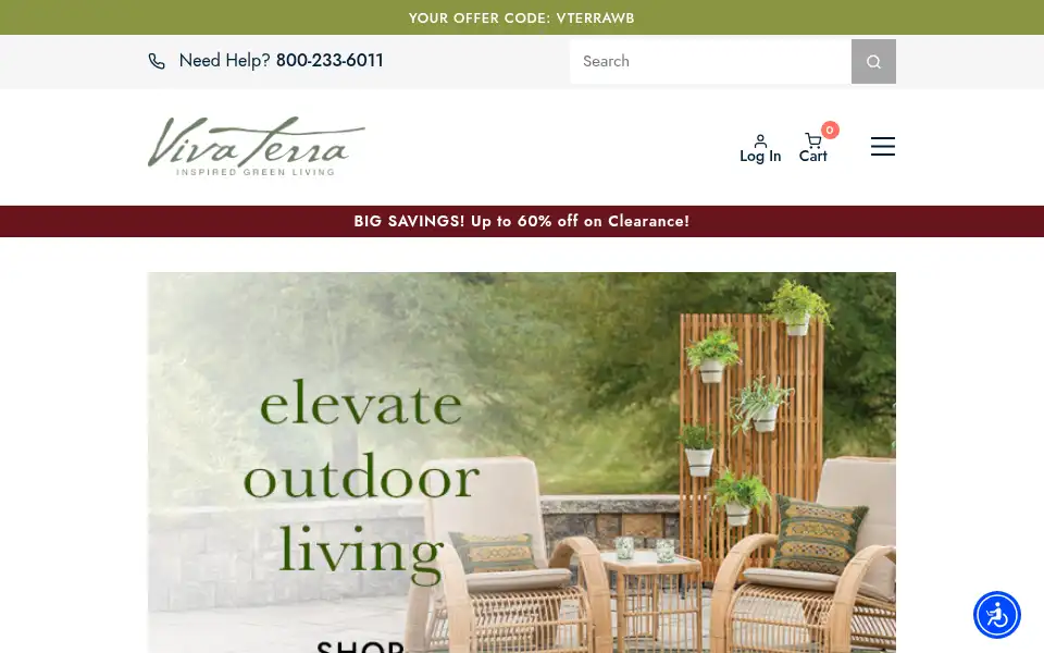 Screenshot of vivaterra.com